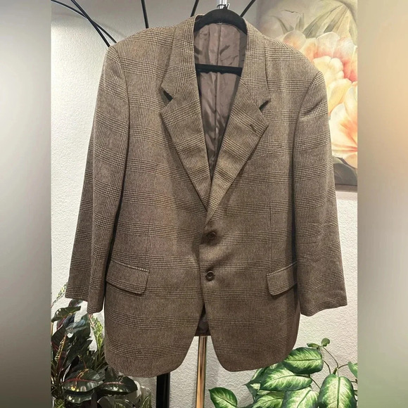 valentino Uomo Other - Authentic Valentino UOMO Brown/Black Lined Blazer - Size 47 Reg Men's
